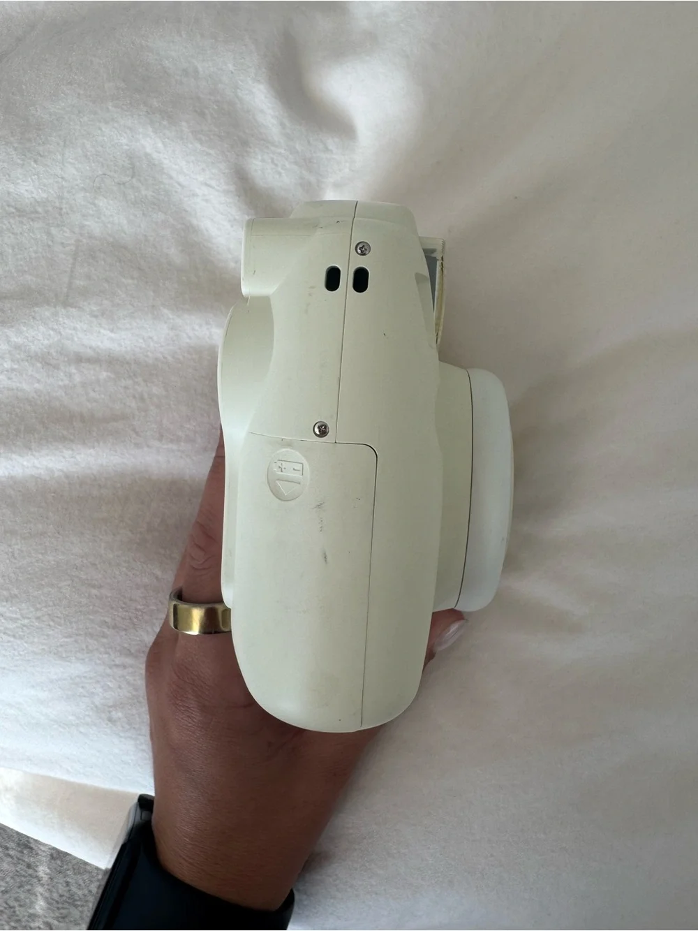 Instax Mini 8 Instant Camera in Cream and White Accents